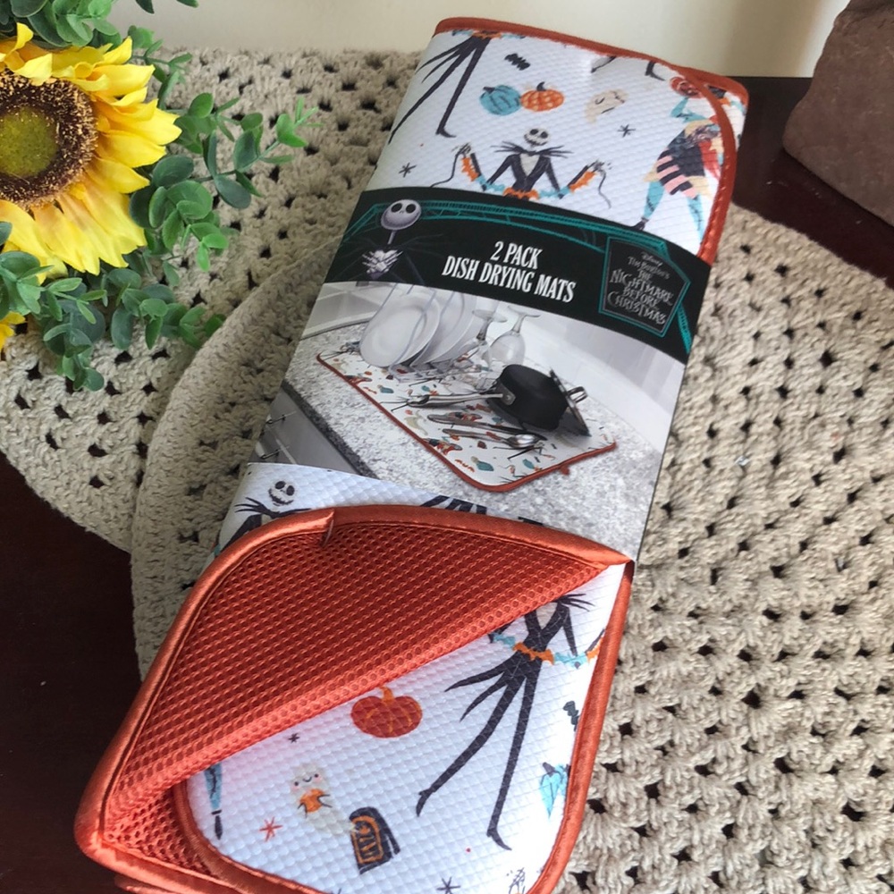 Disney Nightmare Before Christmas Fall Halloween Dish Drying Mats
